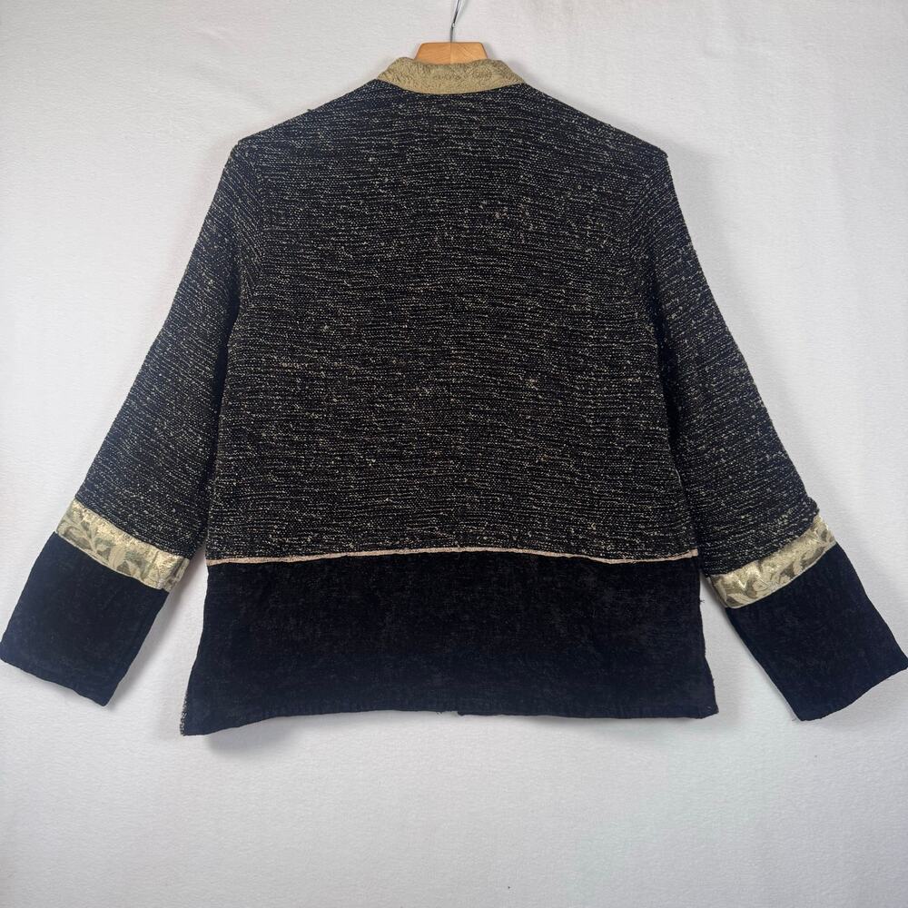 Vintage 90s Flashback Patch Work Button Up Jacket… - image 2